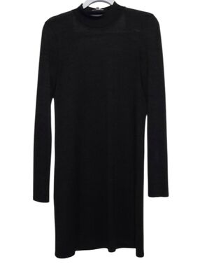 Wilfred Free Aritzia Black Moulton Open Back Knit Dress Women’s Size M